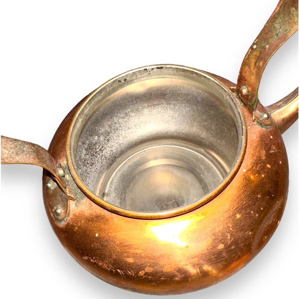 Vintage Rustic Copper Tea Kettle - Picture 4 of 7